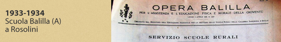 1933-1934 - Scuola Balilla (A) a Rosolini