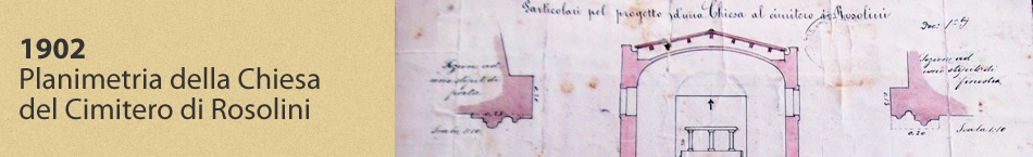 1902 - Planimetria della Chiesa del Cimitero di Rosolini